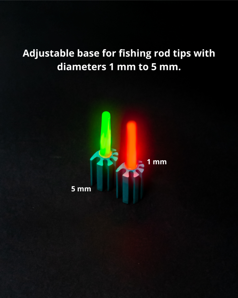 Luz LED para la punta de la caña de pescar